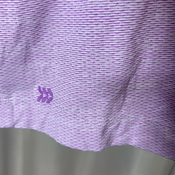 All in Motion Women's Activewear Top Athletic Cropped Lavender Purple Tee - Picture 3 of 4